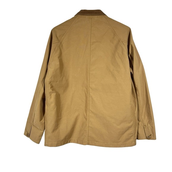 Uniqlo Utility Jacket Sz M Brown Corduroy Collar Classic Chore Coat Hunt 439578 - Picture 2 of 7